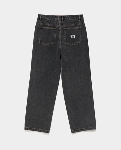 XLarge - Baggy Bull Denim 91 Pant - Washed Black Pants Xlarge