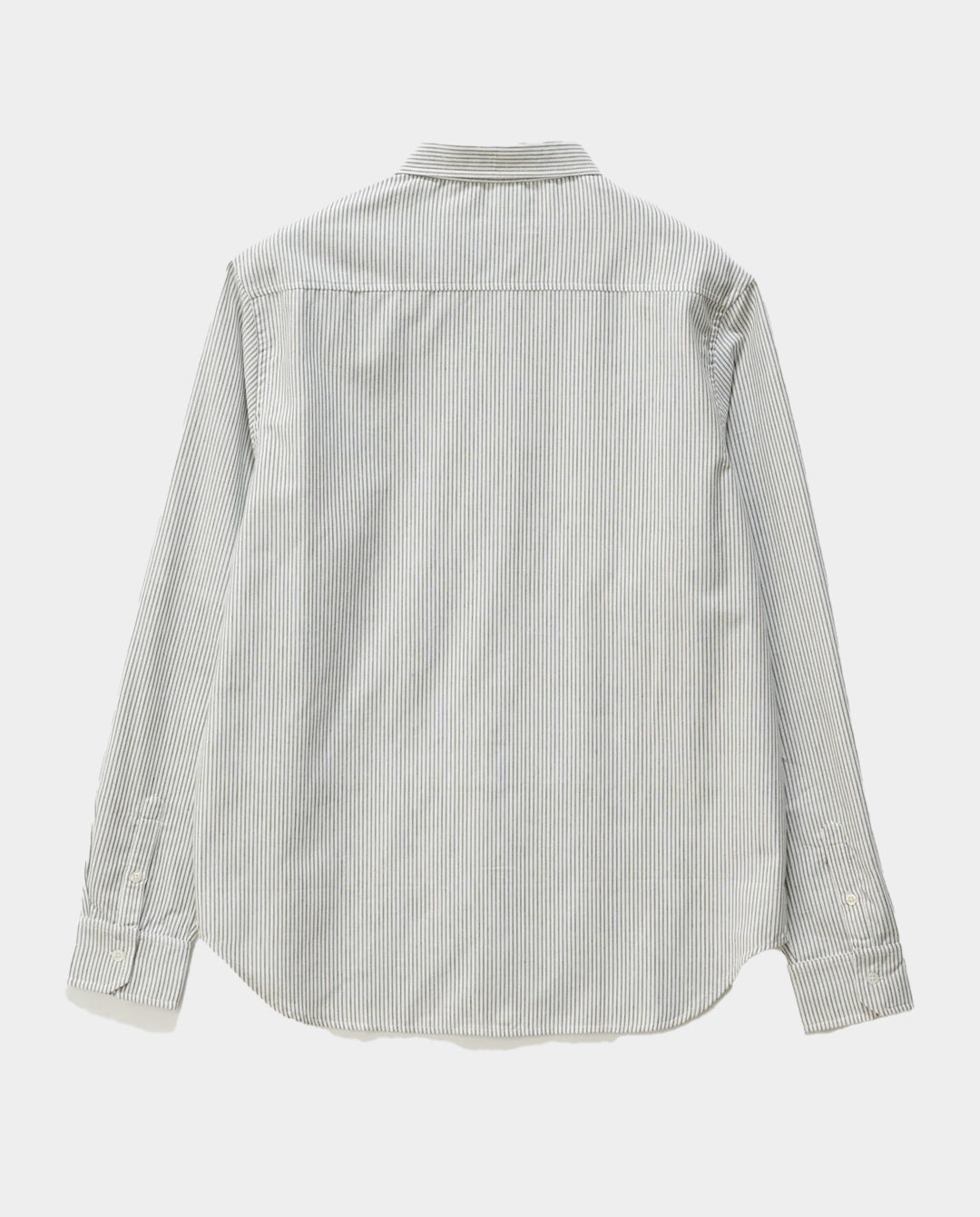 XLarge - Oxford Script Shirt - Olive Stripe Shirts Xlarge