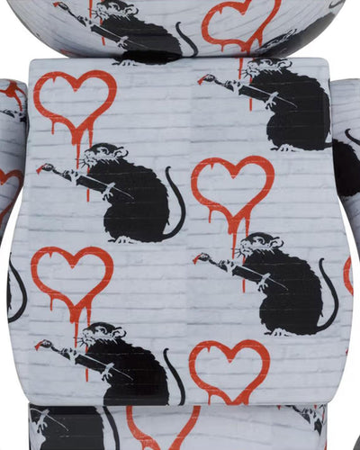 BE@RBRICK - Love Rat (Banksy) - 1000% Lifestyle Medicom   