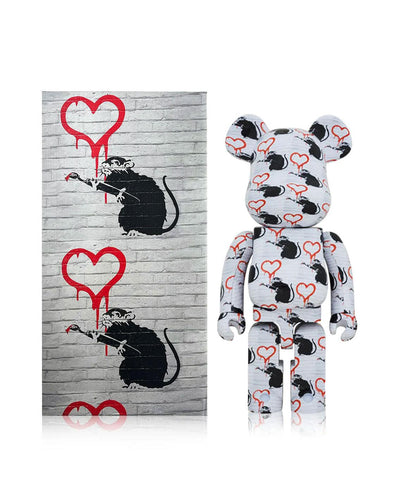 BE@RBRICK - Love Rat (Banksy) - 1000% Lifestyle Medicom   