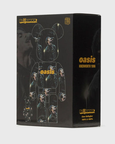 BE@RBRICK - OASIS Knebworth 1996 Liam Gallagher - 400% & 100% Set Lifestyle Medicom   