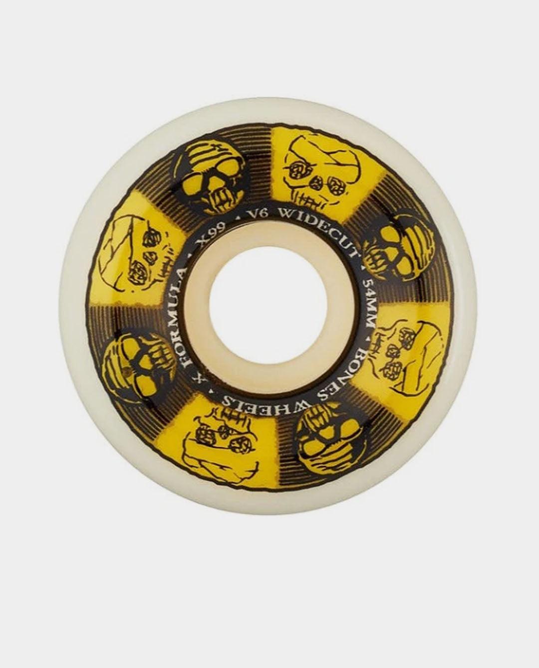 Bones - X-Formula V6 Widecut 99a 54mm Wheel - Black/Gold Wheel Bones   