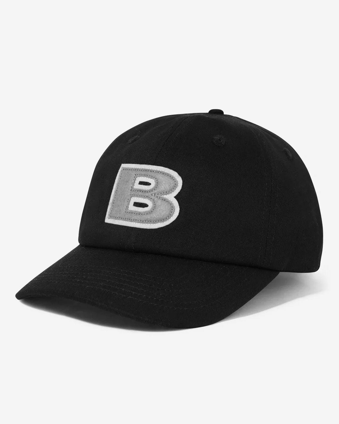 Butter Goods - B Logo 6 Panel Cap - Black Hats Butter Goods   