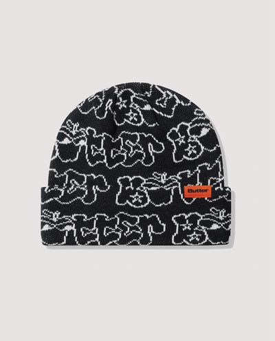 Butter Goods - Big Apple Cuff Beanie - Black Beanie Butter Goods   
