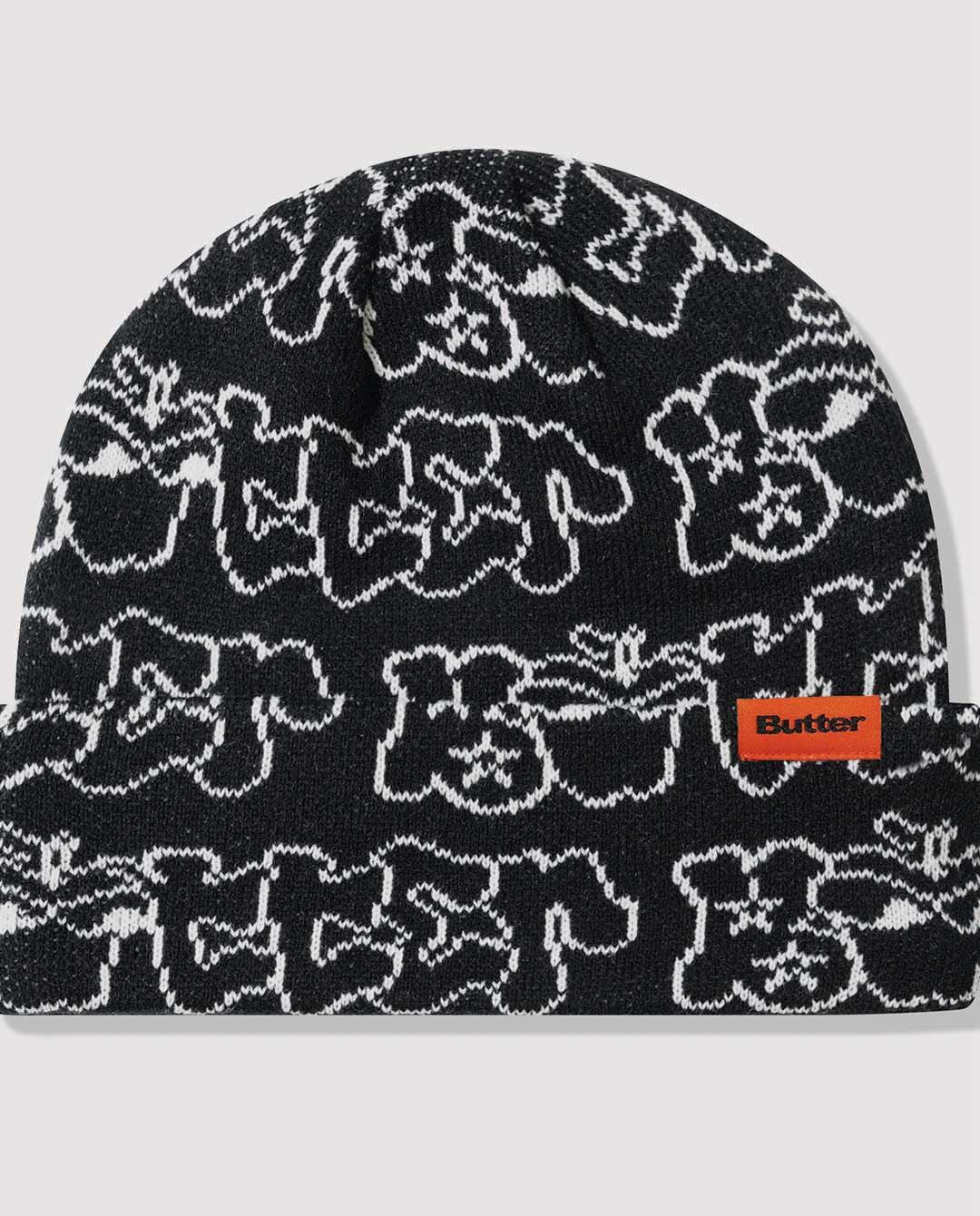 Butter Goods - Big Apple Cuff Beanie - Black Beanie Butter Goods   