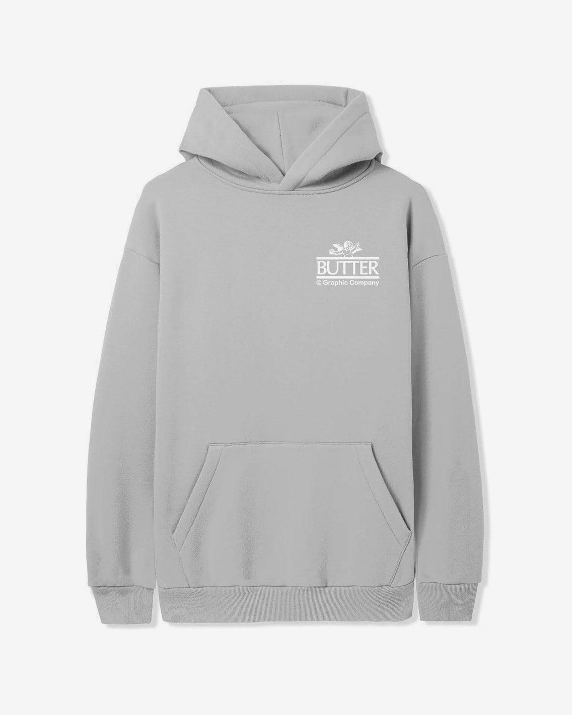 Butter Goods - Cherub Pullover Hood - Cement Hoodies Butter Goods   