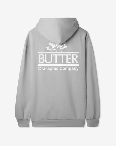 Butter Goods - Cherub Pullover Hood - Cement Hoodies Butter Goods   