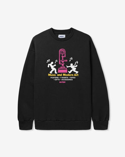 Butter Goods - Gallery Crewneck Sweatshirt - Black Crewneck Butter Goods   