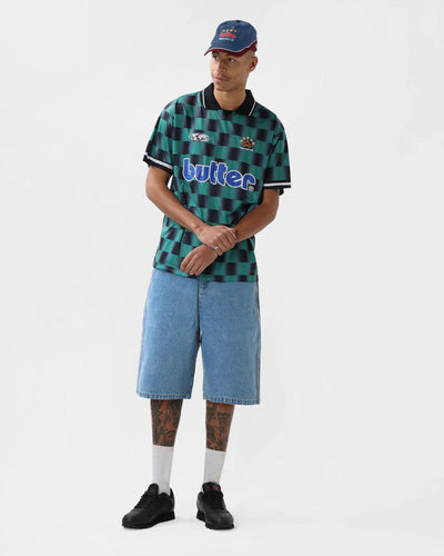 Butter Goods - Internationale Football Jersey - Forest / Black T-Shirts Butter Goods   