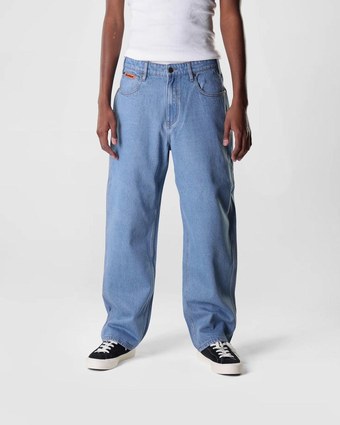 Butter Goods - Relaxed Denim Jeans - Washed Indigo Pants Butter Goods   