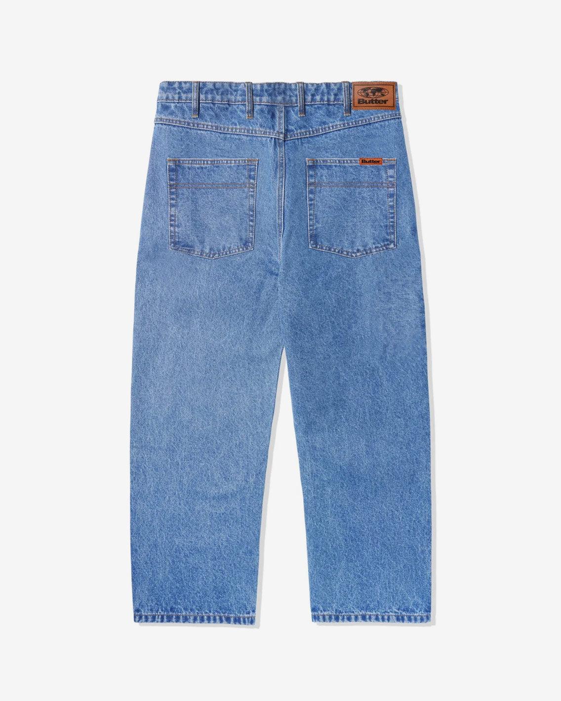 Butter Goods - Relaxed Denim Jeans - Washed Indigo Pants Butter Goods   