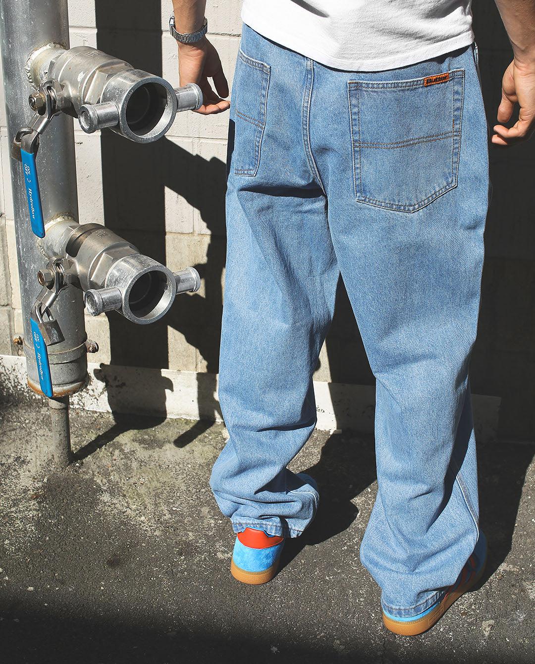 Butter Goods - Relaxed Denim Jeans - Washed Indigo Pants Butter Goods   