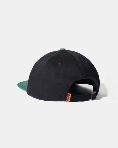 Butter Goods - Scribble 6 Panel Cap - Black / Sage Hats Butter Goods   