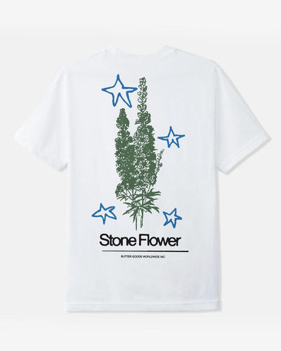 Butter Goods - Stone Flower Tee - White T-Shirts Butter Goods   