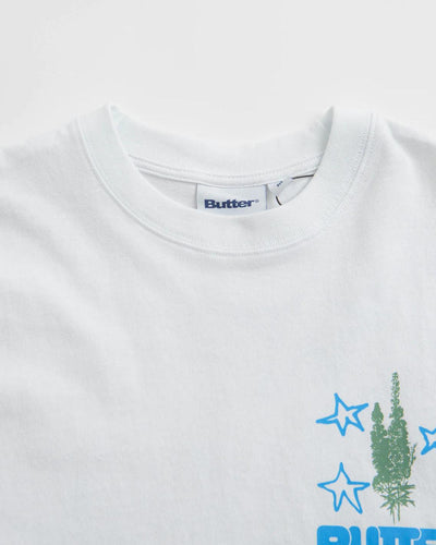 Butter Goods - Stone Flower Tee - White T-Shirts Butter Goods   