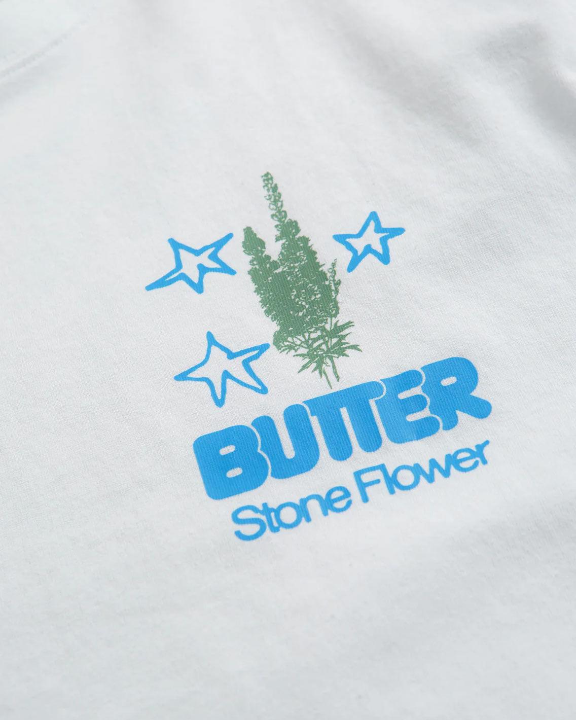 Butter Goods - Stone Flower Tee - White T-Shirts Butter Goods   