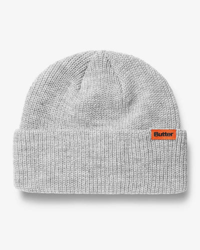 Butter Goods - Tall Wharfie Beanie - Ash Grey Beanie Butter Goods   
