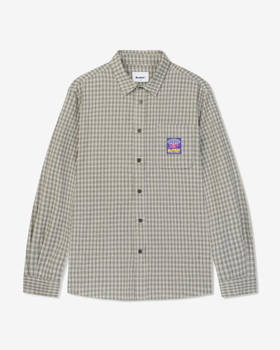 Butter Goods - Terrain L/S Shirt - Grey / Black Shirts Butter Goods   
