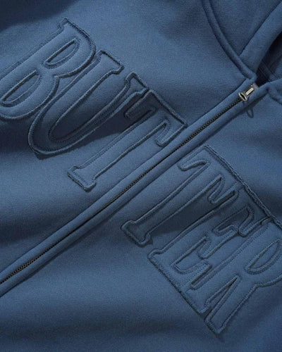 Butter Goods x Disney - Fantasia Applique Zip-Thru Hood - Denim Hoodies Butter Goods   