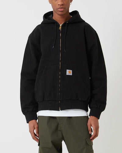 Carhartt - Active Jacket - Black Rinsed Jackets Carhartt   