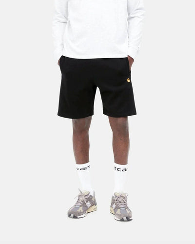 Carhartt - Chase Sweat Short - Dark Navy / Gold Shorts Carhartt   