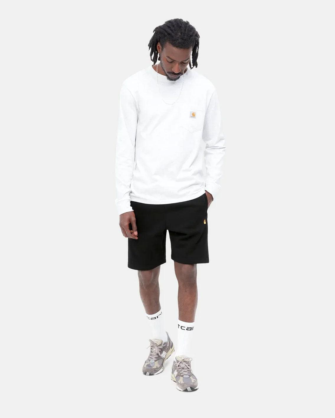 Carhartt - Chase Sweat Short - Dark Navy / Gold Shorts Carhartt   