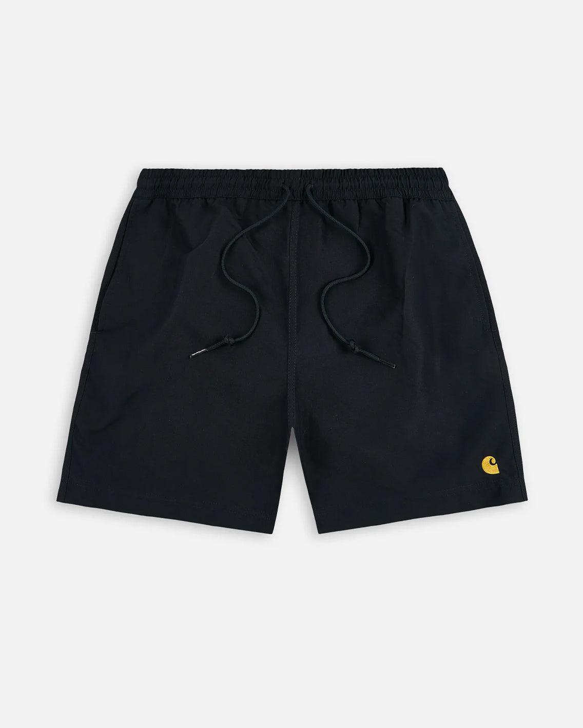 Carhartt - Chase Swim Trunk - Dark Navy / Gold Shorts Carhartt   