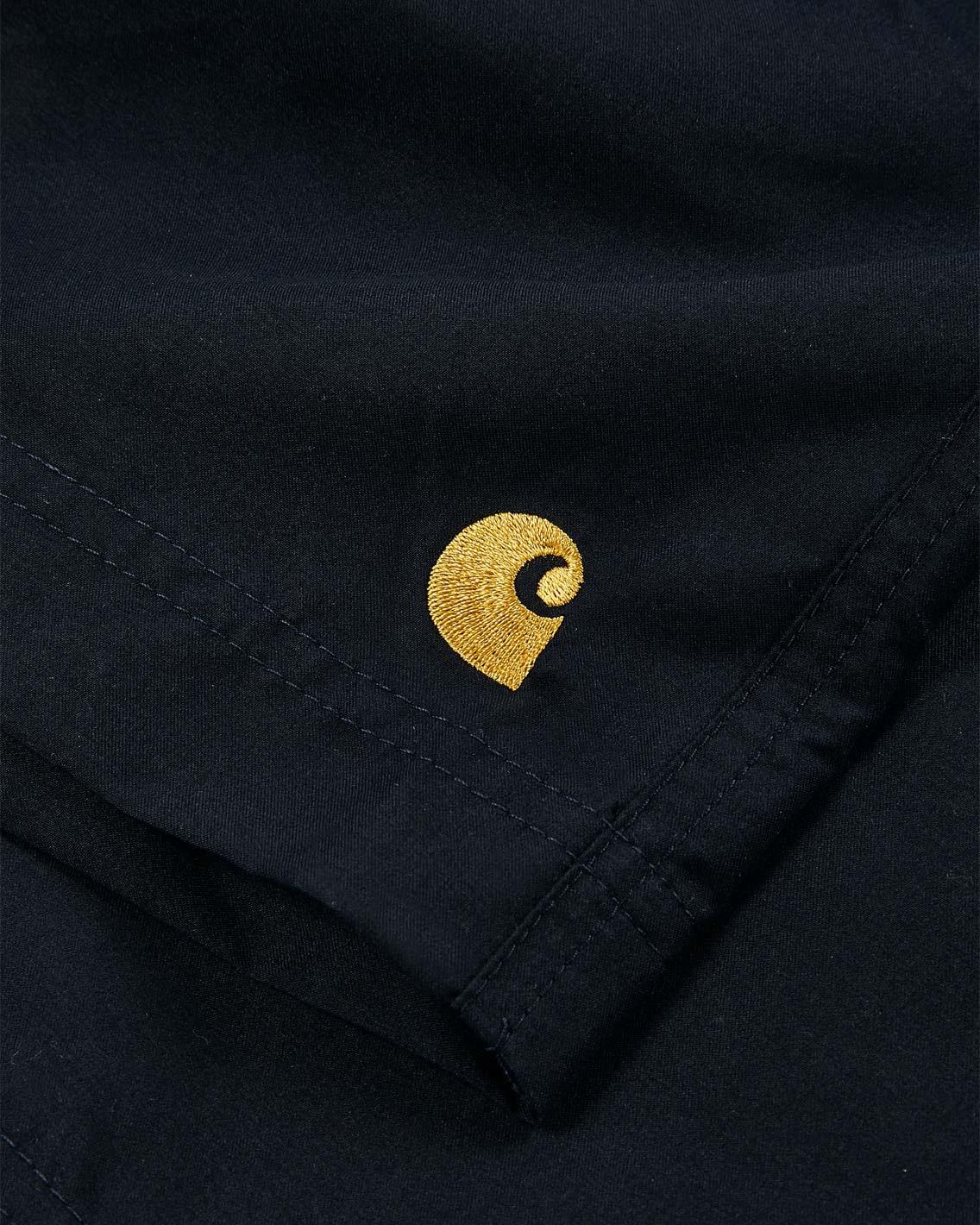 Carhartt - Chase Swim Trunk - Dark Navy / Gold Shorts Carhartt   