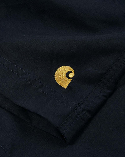 Carhartt - Chase Swim Trunk - Dark Navy / Gold Shorts Carhartt   