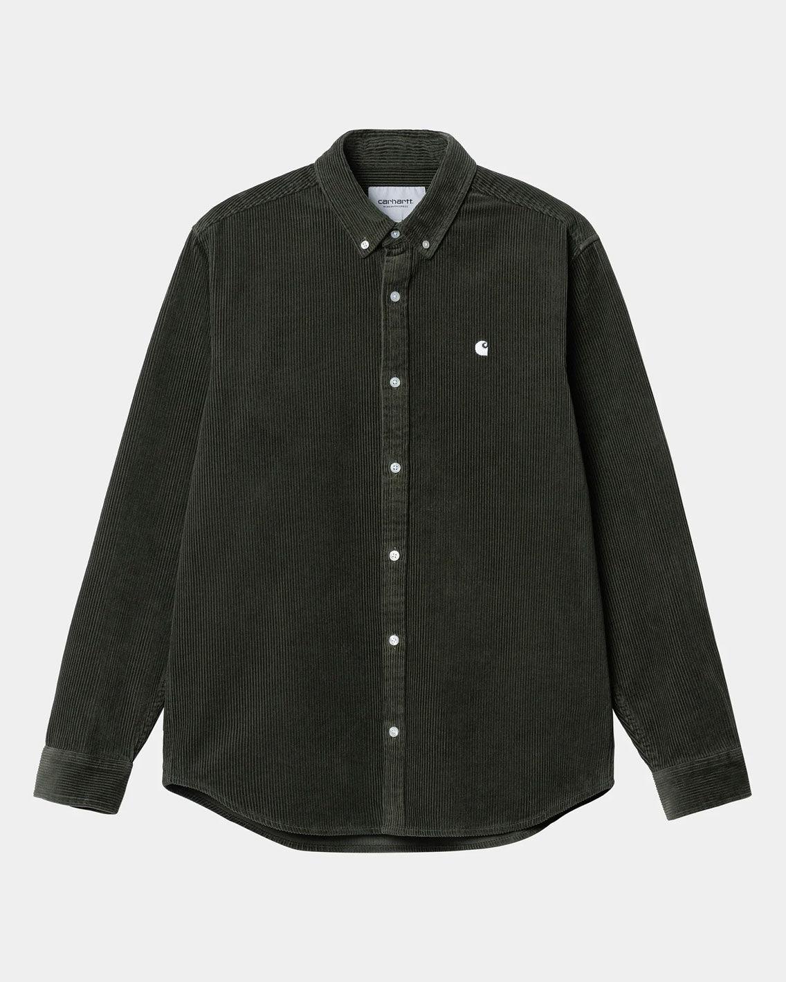 Carhartt - Madison L/S Fine Cord Shirt - Plant / Wax Shirts Carhartt   