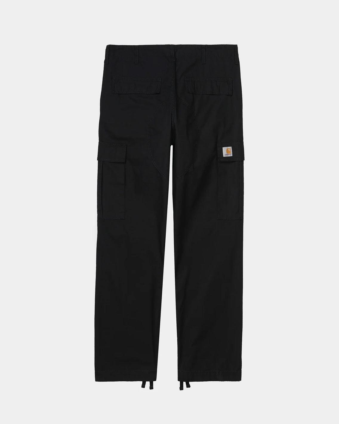 Carhartt - Regular Cargo Pant - Black Rinsed Pants Carhartt   