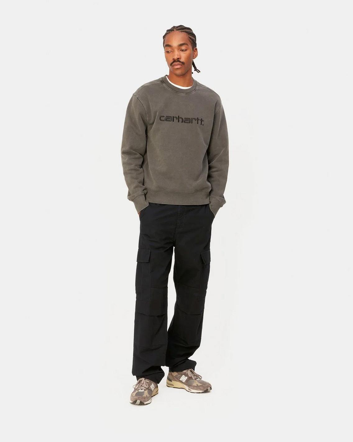 Carhartt - Regular Cargo Pant - Black Rinsed Pants Carhartt   
