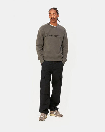 Carhartt - Regular Cargo Pant - Black Rinsed Pants Carhartt   