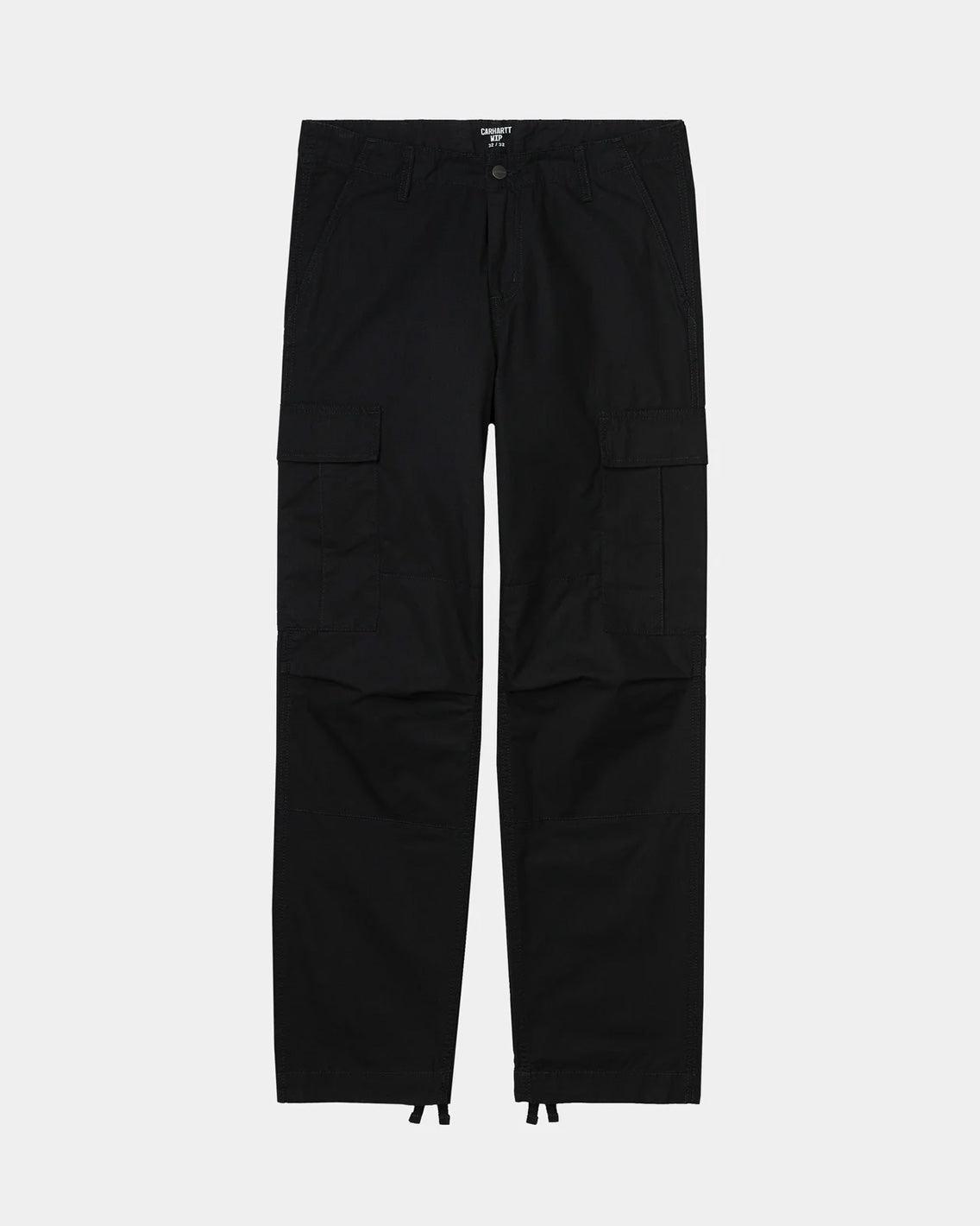 Carhartt - Regular Cargo Pant - Black Rinsed Pants Carhartt   