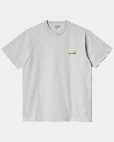 Carhartt WIP - American Script T-Shirt - Ash Heather T-Shirts Carhartt   