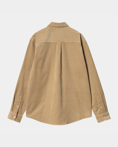 Carhartt WIP - Madison Fine Cord Shirt - Sable Shirts Carhartt   