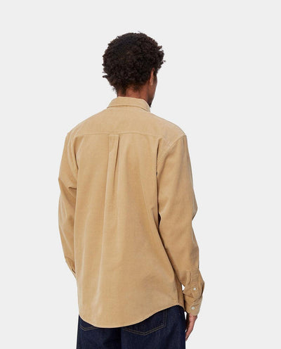 Carhartt WIP - Madison Fine Cord Shirt - Sable Shirts Carhartt   