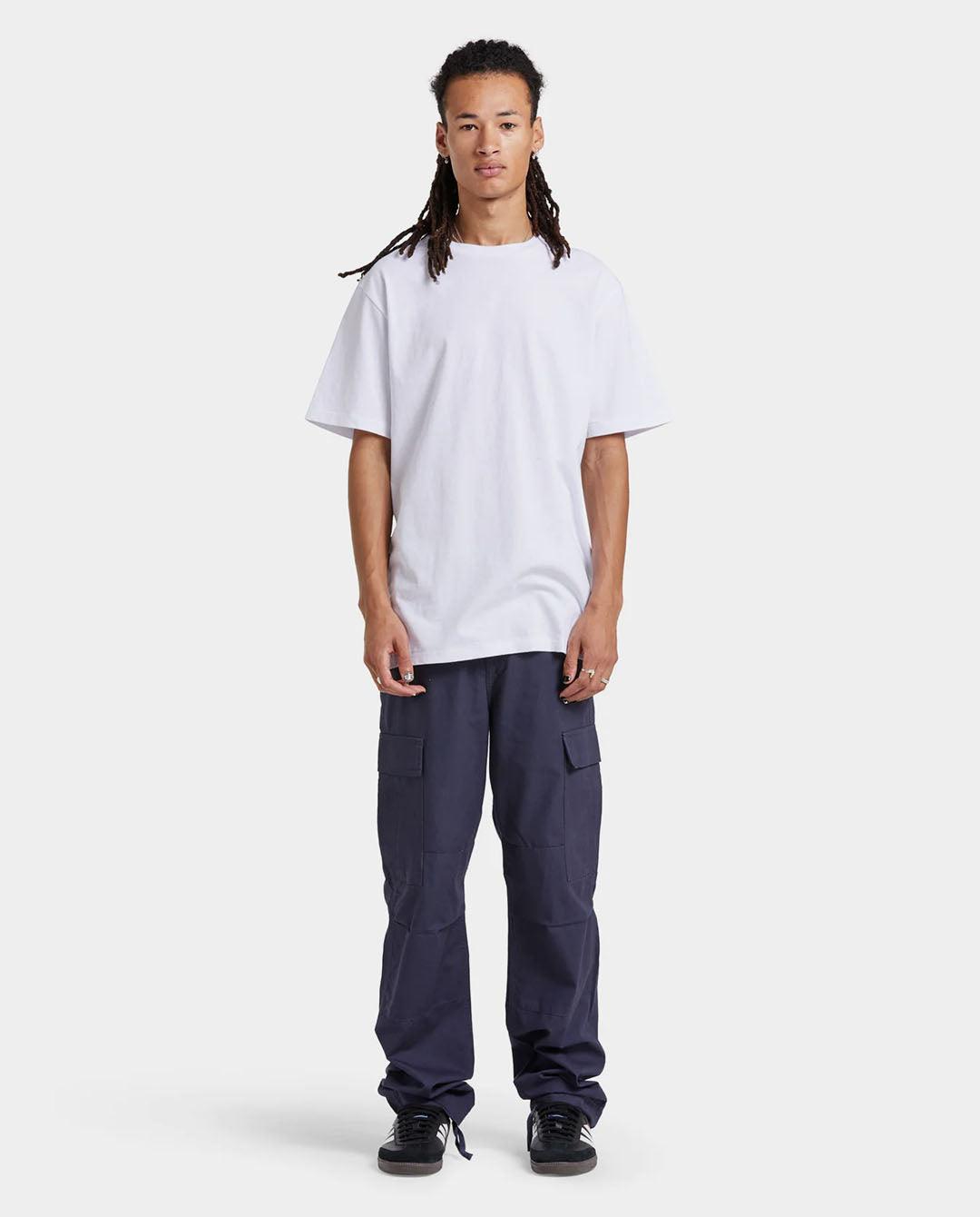 Carhartt WIP - Regular Cargo Pant - Blue Rinsed Pants Carhartt   