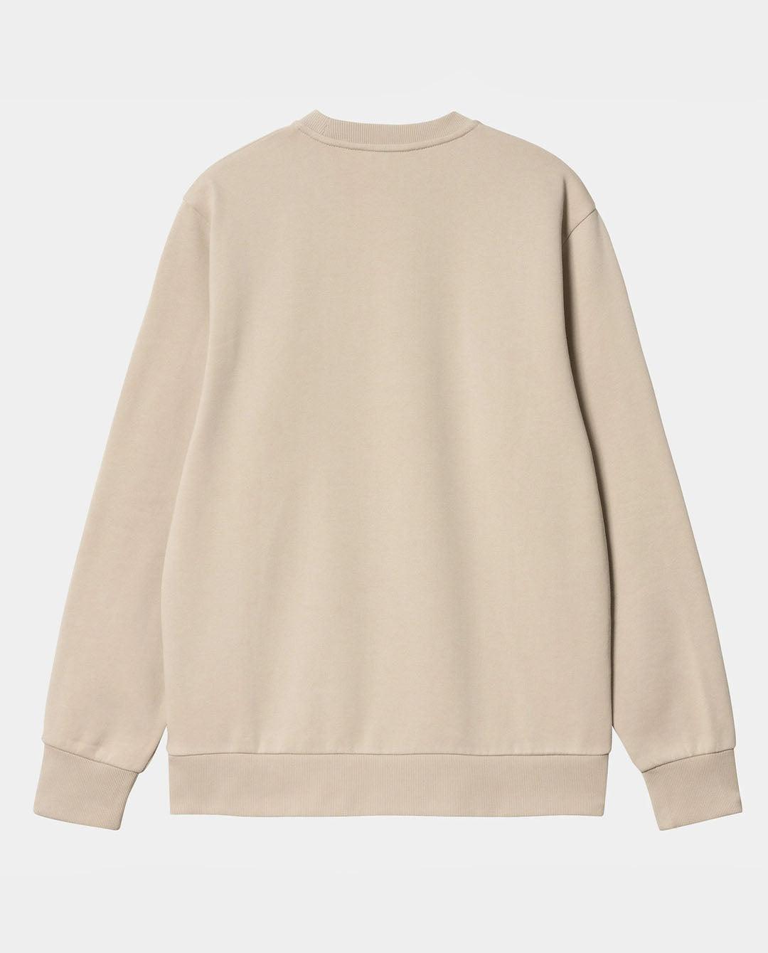 Carhartt WIP - Script Embroidery Sweat - Wall/White Crewneck Carhartt   