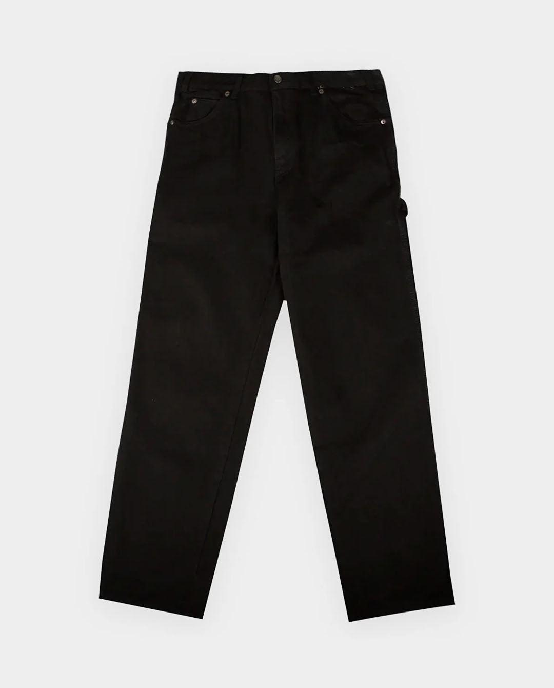 Dickies - Relaxed Fit Carpenter Duck Jean - Rinsed Black Pants Dickies   