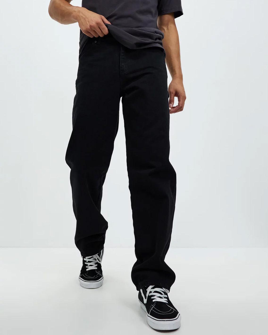Dickies - Relaxed Fit Carpenter Duck Jean - Rinsed Black Pants Dickies   