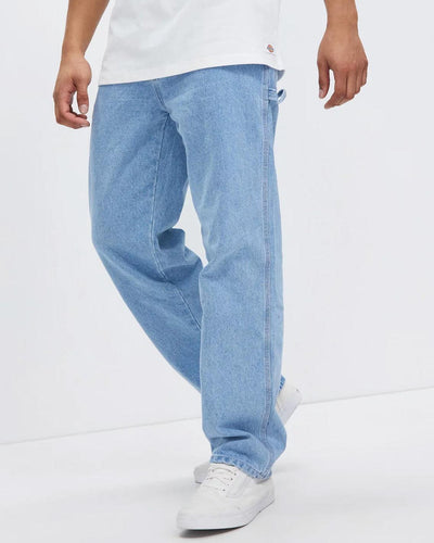 Dickies - Relaxed Fit Carpenter Jean - Light Indigo Pants Dickies