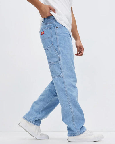 Dickies - Relaxed Fit Carpenter Jean - Light Indigo Pants Dickies