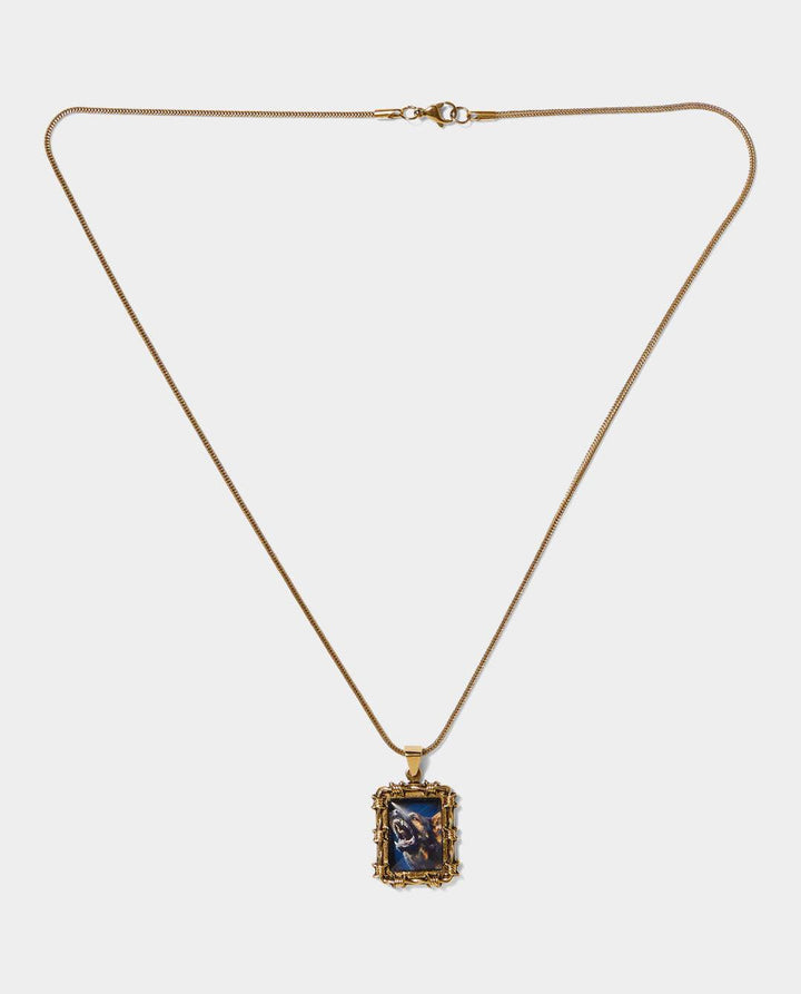Huf Barbed Wire Pendant in Gold | FallenFront | Afterpay