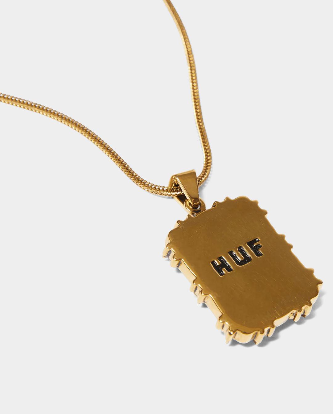Huf Barbed Wire Pendant in Gold | FallenFront | Afterpay