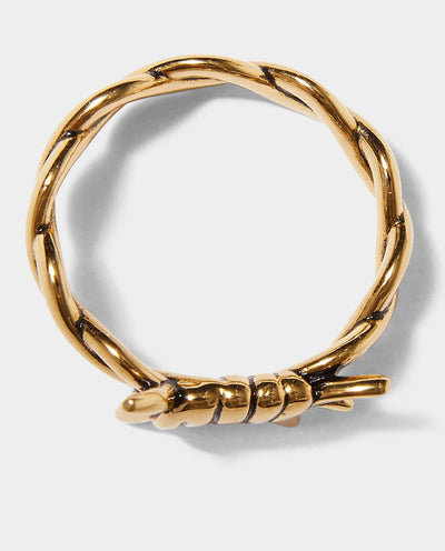 Huf - Barbed Wire Ring - Gold Jewellery HUF   