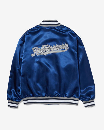 HUF - Crackerjack Satin Baseball Jacket - Navy Jackets HUF   