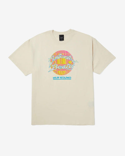 HUF - Distorted Washed Tee - Bone T-Shirts HUF   