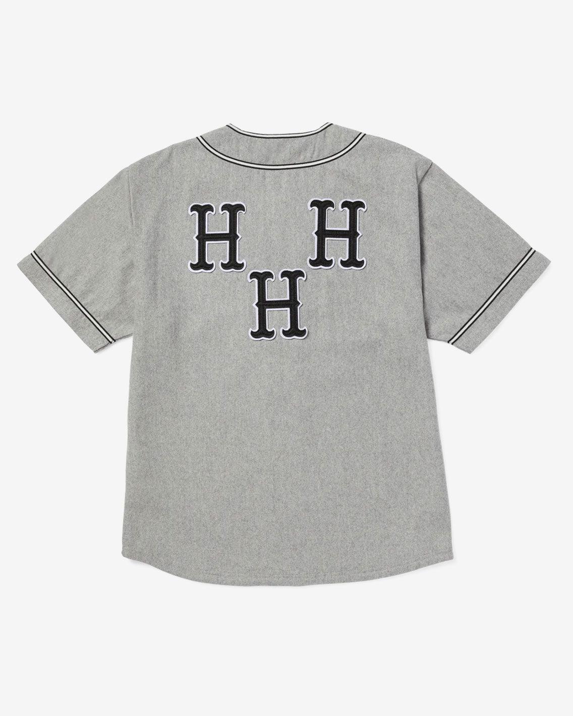 HUF - Gato Baseball Jersey - Charcoal Shirts HUF   