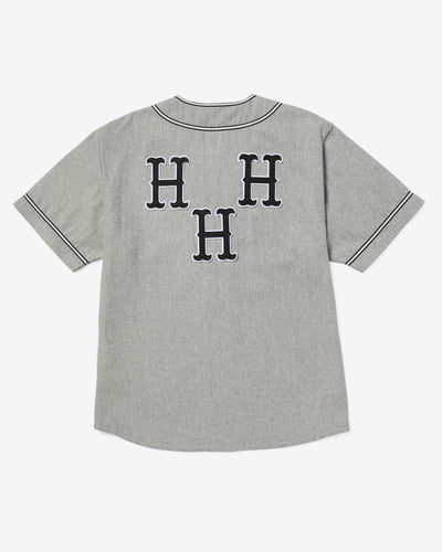 HUF - Gato Baseball Jersey - Charcoal Shirts HUF   